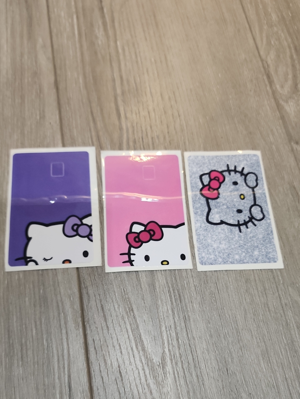 Hello Kitty Mini Card Trio - credit card skin stickers .